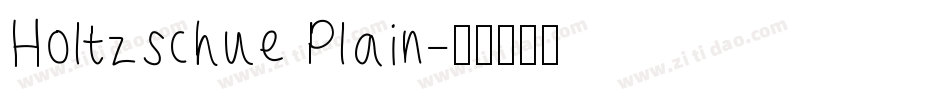 Holtzschue Plain字体转换